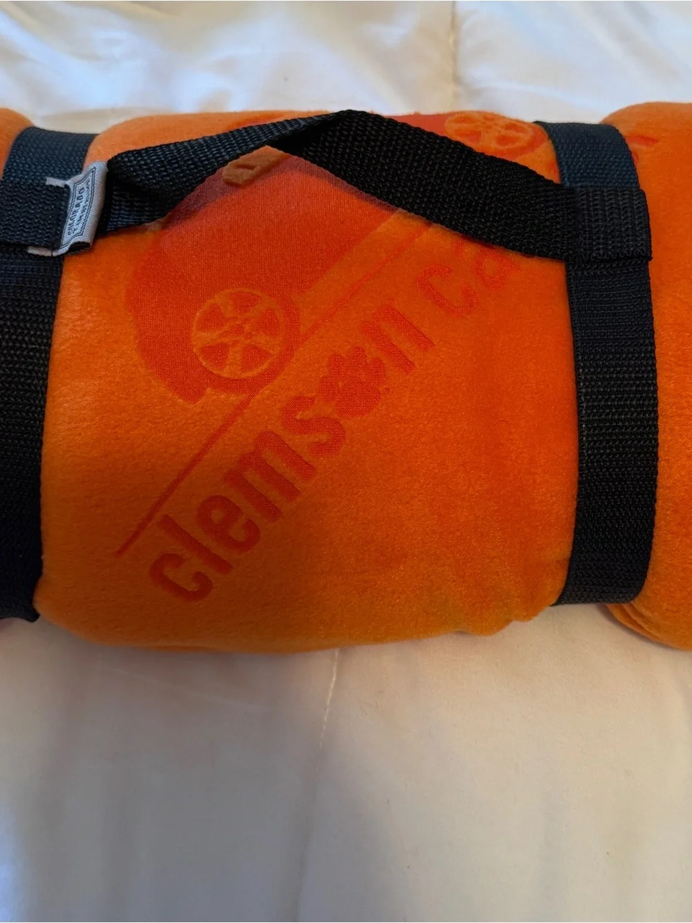 Orange Clemson Fleece Blanket Roll NWOT